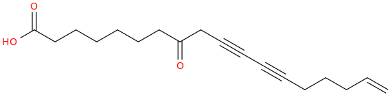 8 oxooctadec 17 en 10,12 diynoic acid